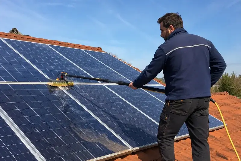 Nettoyage et entretien de panneaux solaires à Lamothe-Montravel